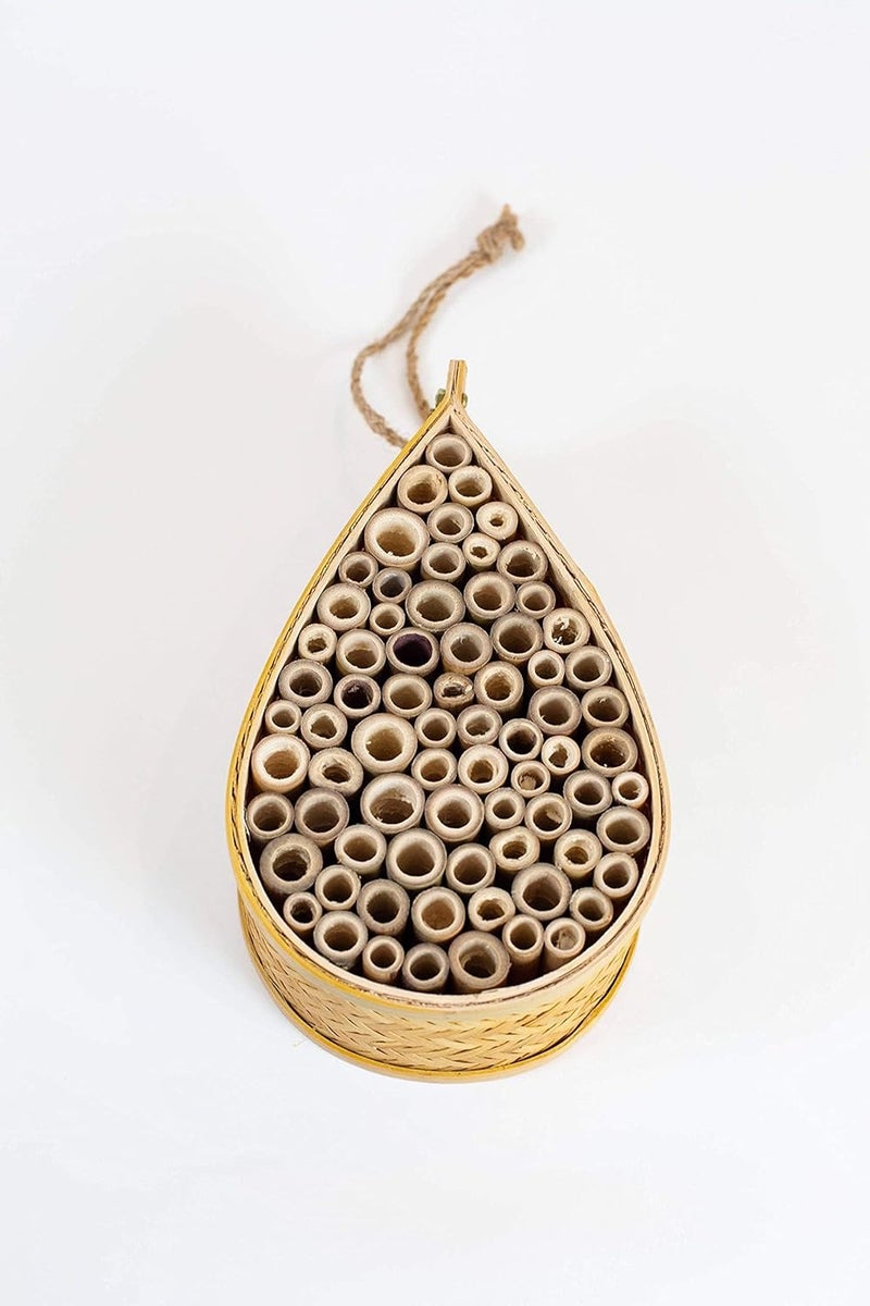 SunVara Wild Pollinator Mason Bee Habitat | Garden Bee House | Hanging Bee House Pack 2 - Image 4